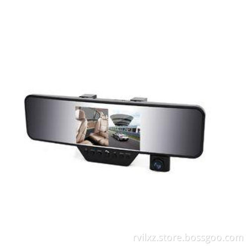 LCD Screen Rearview Mirror HD720p Dual camera Car DVR For P